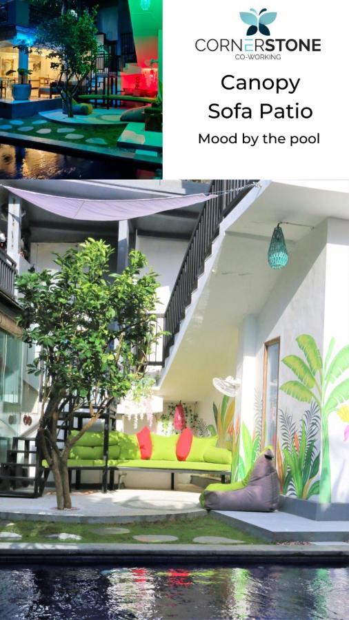 Cornerstone Bali Coworking Hostel Canggu Buitenkant foto