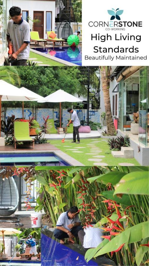 Cornerstone Bali Coworking Hostel Canggu Buitenkant foto