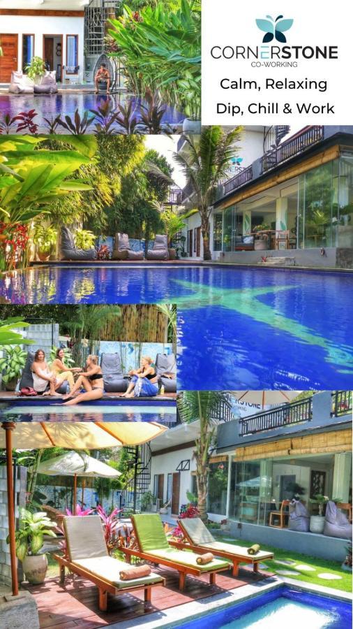 Cornerstone Bali Coworking Hostel Canggu Buitenkant foto