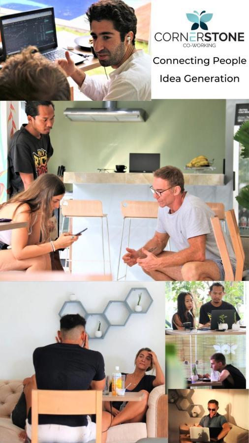 Cornerstone Bali Coworking Hostel Canggu Buitenkant foto